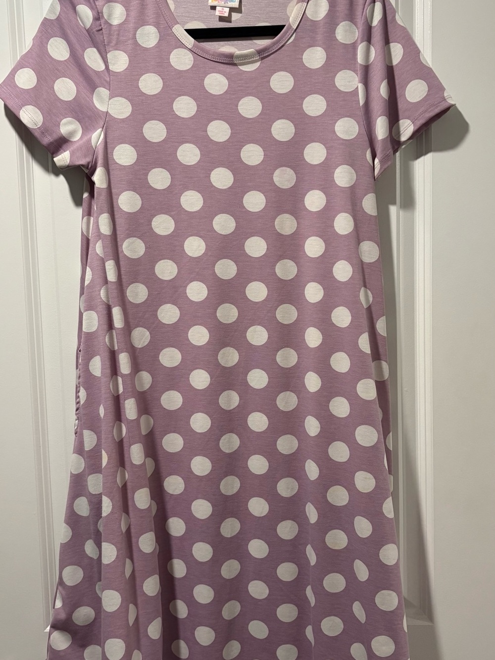 LuLaRoe Lavender Polka Dot Casual Dress